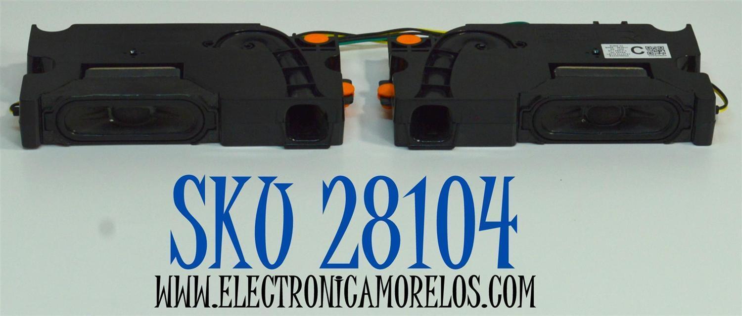 KIT DE BOCINAS ORIGINAL PARA TV SAMSUNG 2 PIEZAS / NUMERO DE PARTE BN96-58391C / BN63-21112AX001 / BN63-21110AX001 / BN63-21111AX001 / BN63-21109AX001 / 43DU7000 / GC-1019A / B24J05SV22 / MODELO UN55DU7200BXZA  / UN55DU7200BXZA SF14