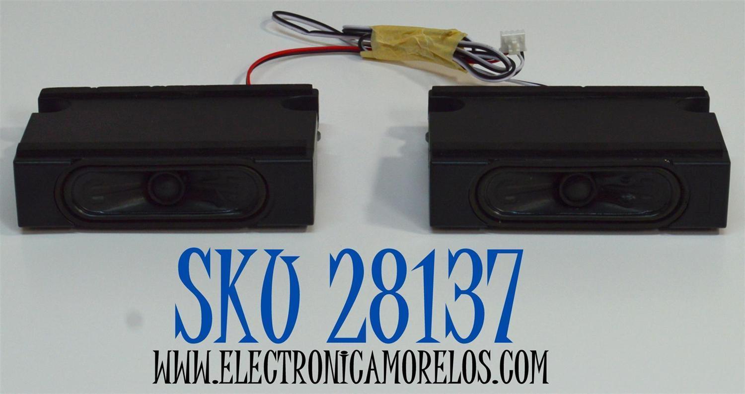 KIT DE BOCINAS ORIGINAL PARA TV VIZIO 2 PIEZAS / NUMERO DE PARTE 6916B000 / 6916B000-46000 / MODELO V655-J09 / V655-J09 LINIG2TY