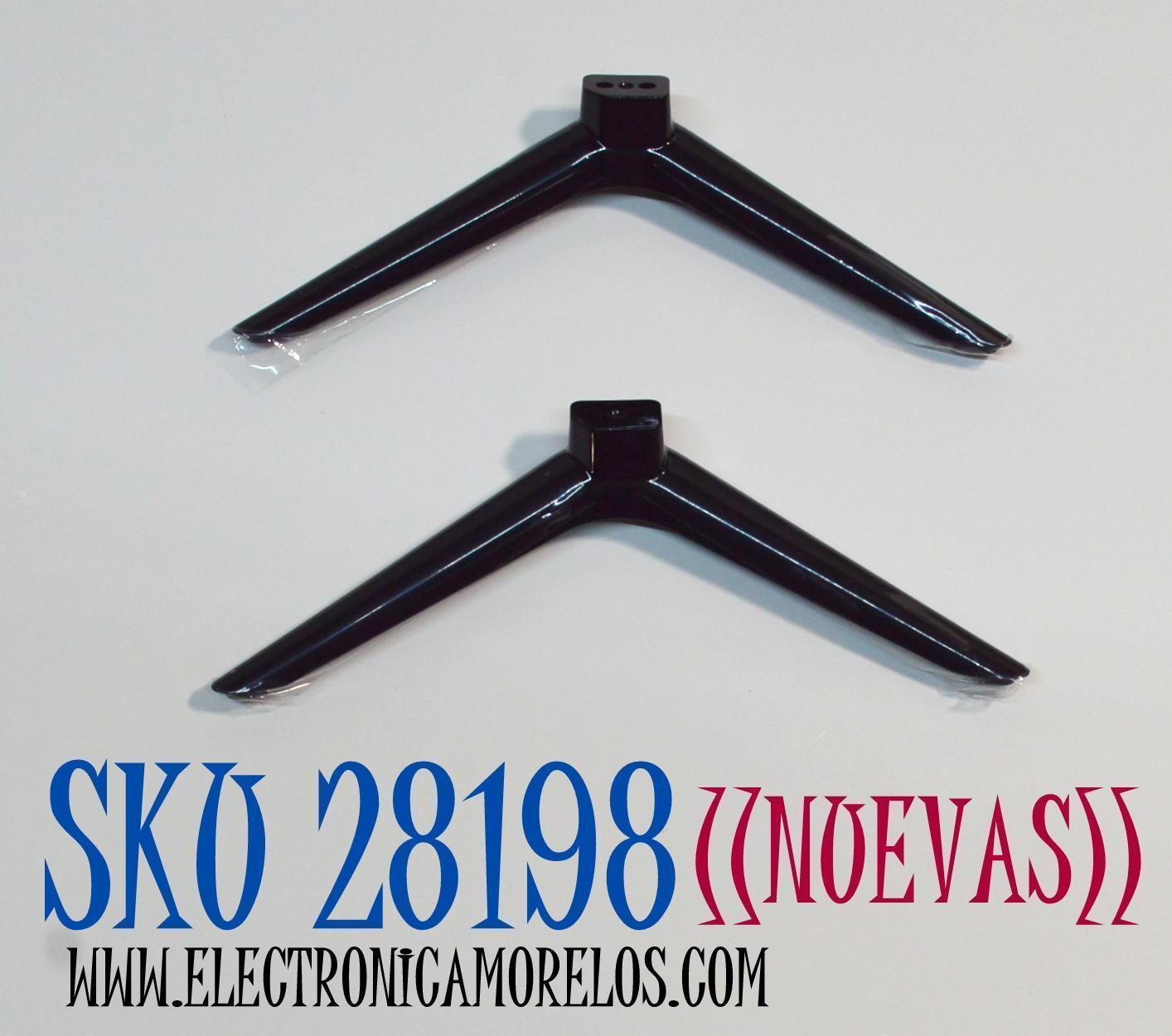 KIT DE BASES ORIGINAL NUEVAS PARA TV HITACHI / INSIGNIA / KONKA / ONN / 2 PIEZAS / NUMERO DE PARTE 506Q3260101 / 0090809346A / LD3260-BJ30-01 / MODELOS 32RC23 / NS-24DF310CA21 / NS-32F202CA22 / NS-24DF310NA21 / NS-32F202NA22 / 32H31A / 100012589 32"