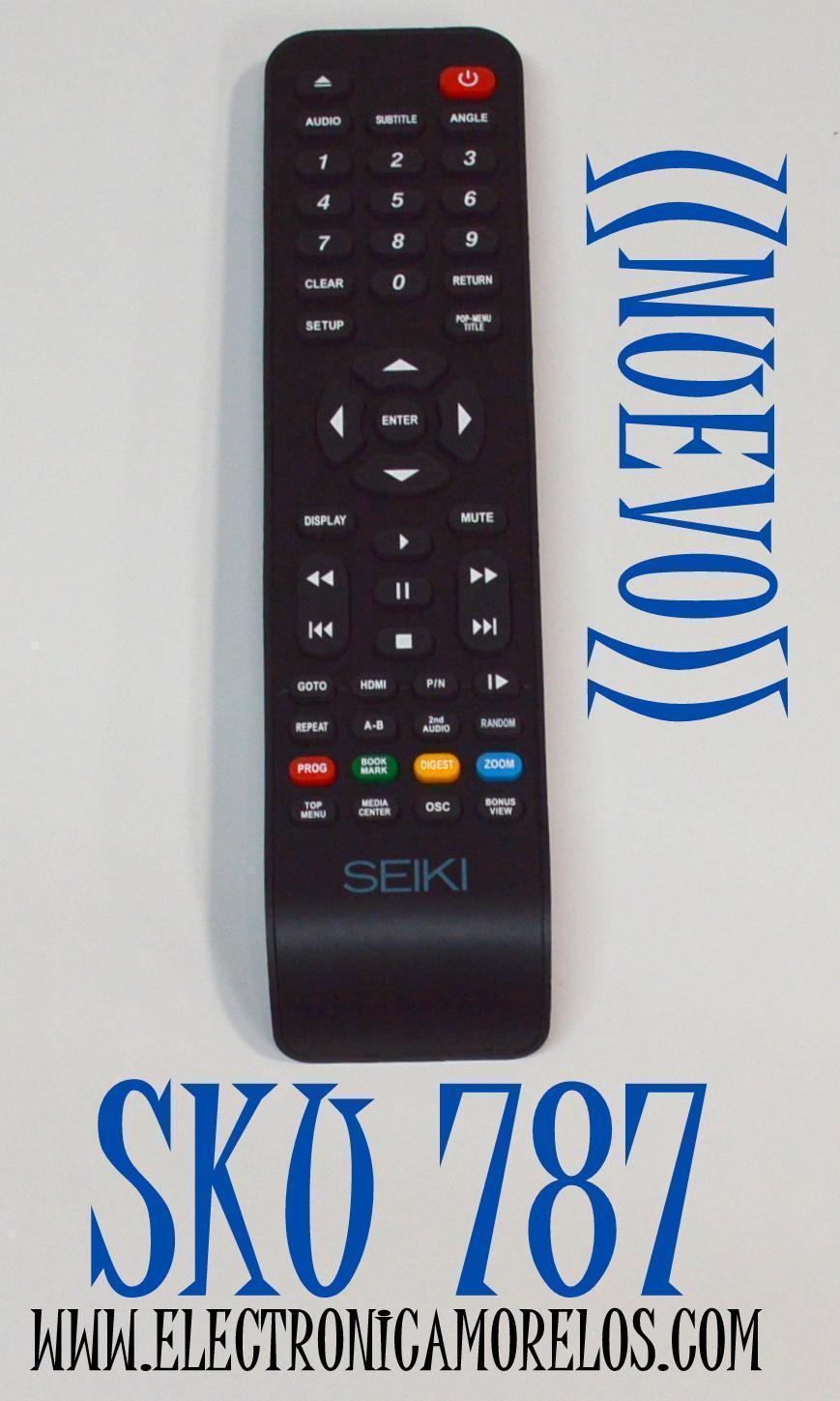 CONTROL REMOTO ORIGINAL NUEVO PARA TV SEIKI / NUMERO DE PARTE RC-SA01 / 845-045-03B01 / WS-2258 / MBE466 / MODELO SE40HYT / SE40FYT / SE32HY27D / SE32HYT / SE32HY19T / SE50FYT / SE55UET / SC-32HS703N / SC-39HS950N / SC-40FS703N / LC-32GC12F