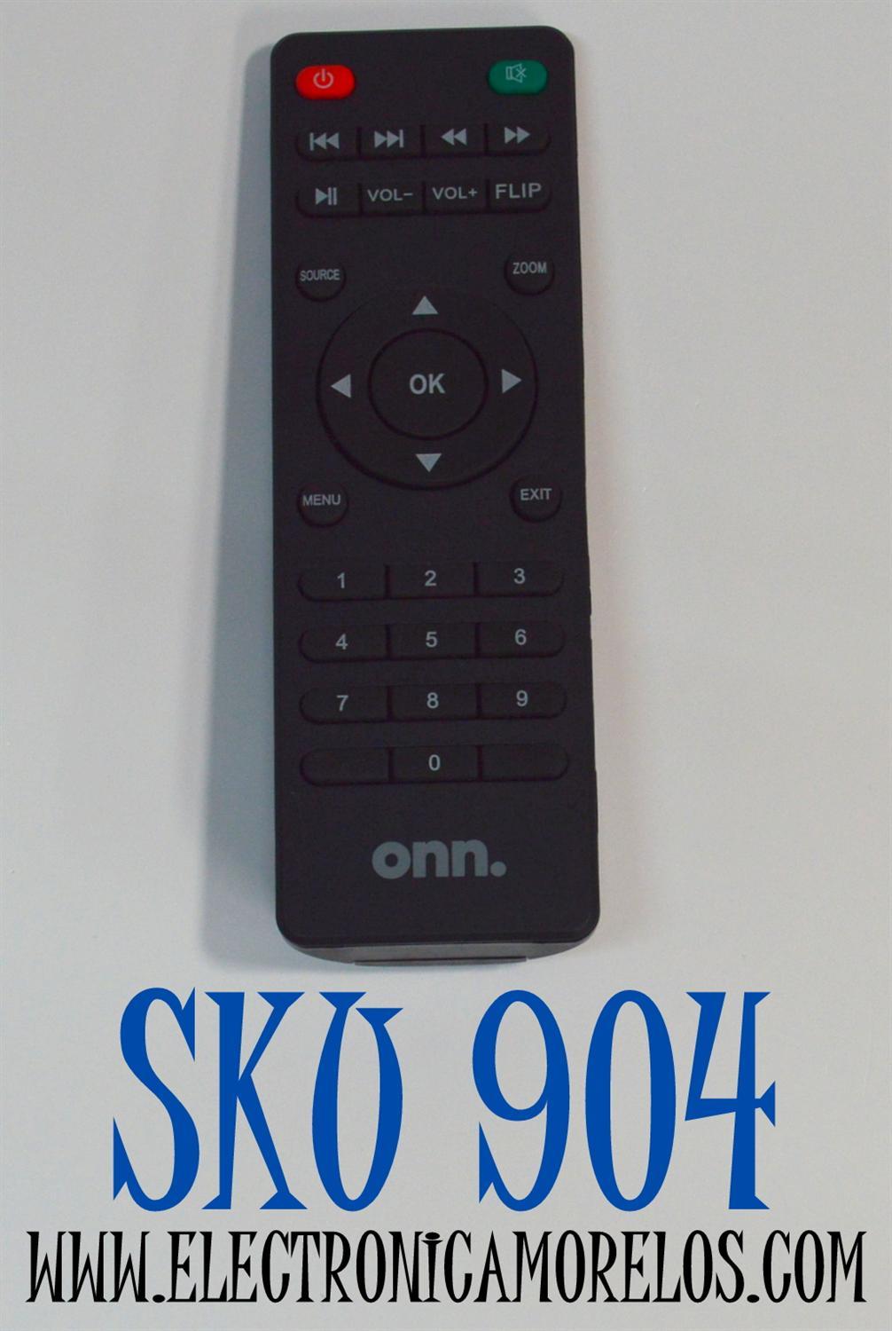 CONTROL REMOTO ORIGINAL PARA PROYECTOR ONN / FUNCIONA CON LOS PROYECTORES DE CINE EN CASA LCD DE LA MARCA ONN / NUMERO DE PARTE X31-2 / 100020900 / 100010682 / 100096801 / ONA19AV901 / ONA19AV902 - Imagen 1