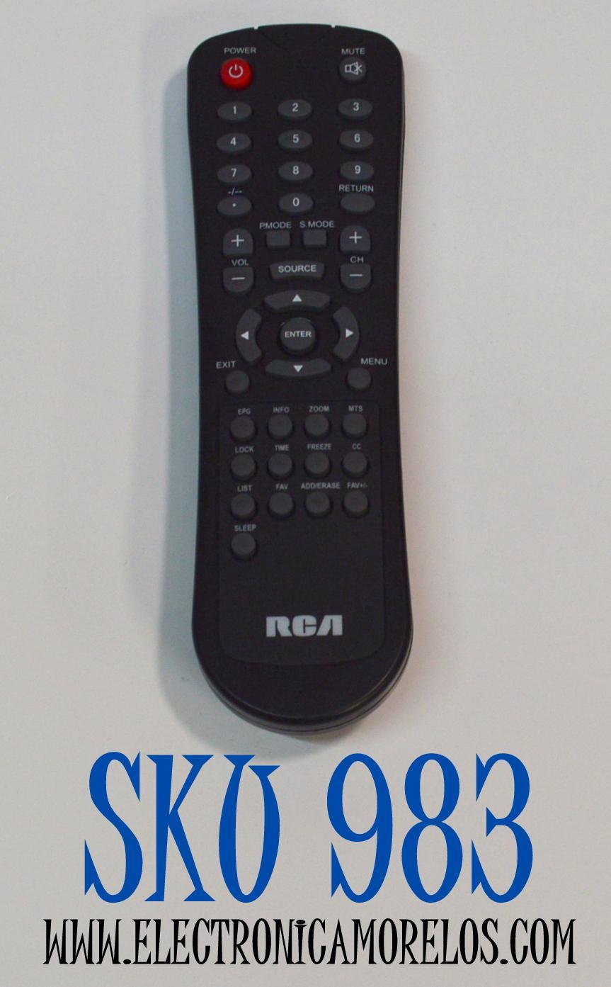 CONTROL REMOTO ORIGINAL RCA PARA OPERAR MULTIPLES TIPOS DE DISPOSITIVOS COMO TELEVISORES / CAJAS DE CABLE/SATELITE / DTC/VCR/DVD/AUX / COMPATIBLE CON VARIAS MARCAS / NUMERO DE PARTE KF-9555