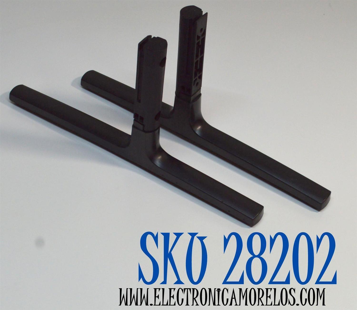 KIT DE BASES ORIGINAL PARA TV SAMSUNG 2 PIEZAS / NUMERO DE PARTE BN63-18024A / BN96-49127A / BN96-49131A / BN63-18030X001 / MODELO UN75RU8000FXZA / UN75RU8000FXZC