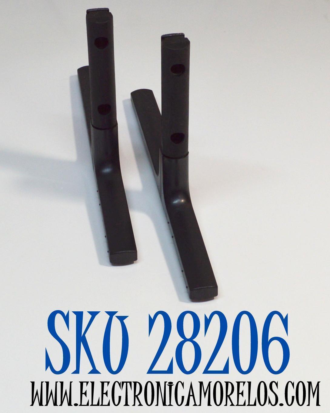 KIT DE BASES ORIGINAL PARA TV SAMSUNG 2 PIEZAS / NUMERO DE PARTE BN63-18029A / BN63-18029X001 / BN96-49126A / BN96-49130A / BN63-18023A / MODELO UN65RU800DFXZA / UN65RU8000FXZA