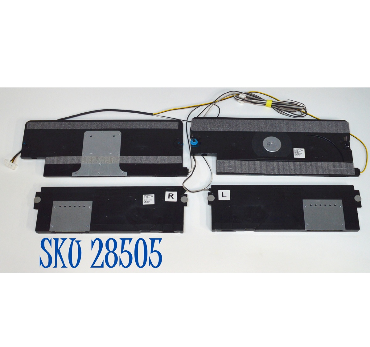 KIT DE BOCINAS ORIGINAL PARA TV SAMSUNG 4 PIEZAS / NUMERO DE PARTE BN96-54679D / BN63-19508A001 / BN63-19503A001 / BN63-19506A001 / BN63-19504A001 / BN63-19501A001 / BN63-19502A001 / BN63-19507-A001 / BN63-19505A001 / MODELO QN85LS03BAFXZA