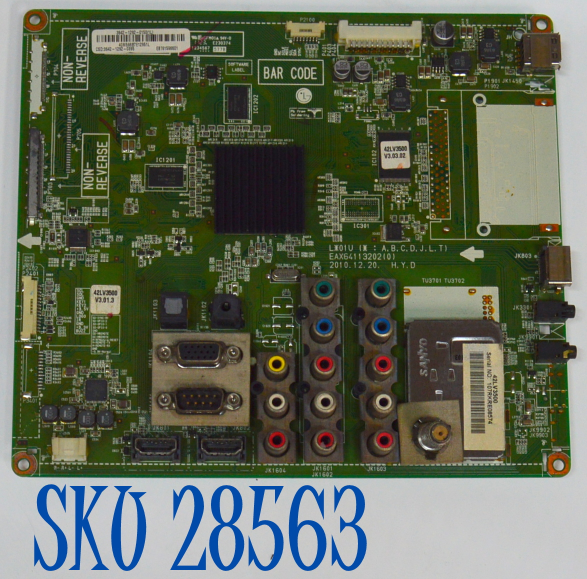 MAIN ORIGINAL PARA TV LG FULL HD / NUMERO DE PARTE EBT61596601 / EAX64113202 / EAX64113202(0) / 3642-1292-0150 / 3642-1292-0395 / 61596601 / PANEL LC420EUN (RD)(V1) / MODELO 42LV3500-UA / 42LV3500-UA.CCCYLH