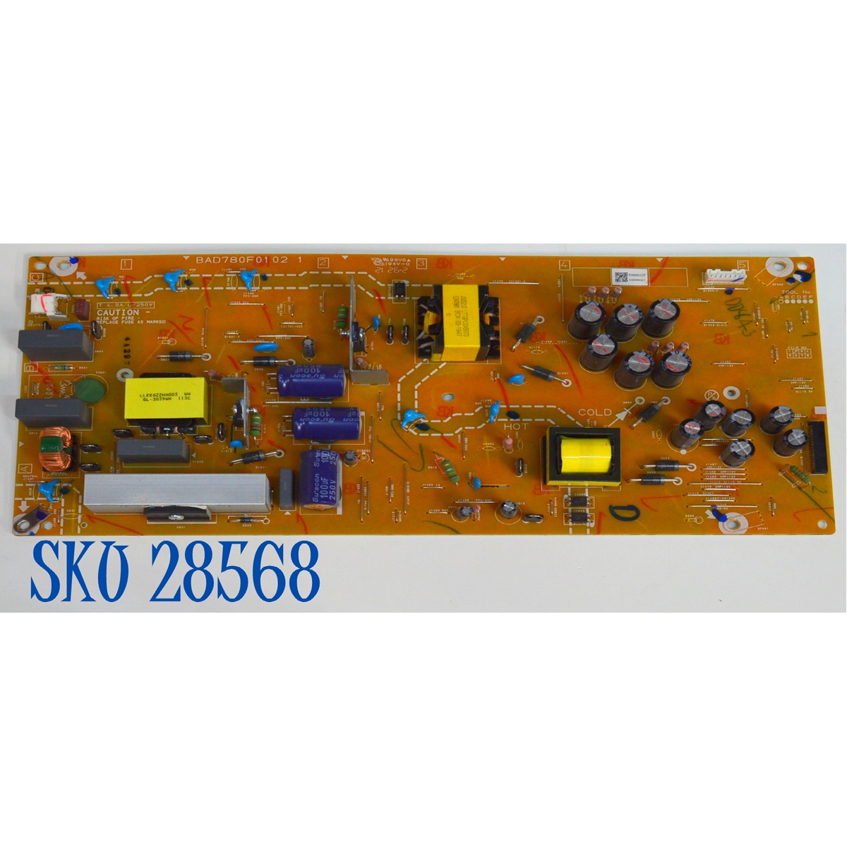 FUENTE DE PODER ORIGINAL PARA TV PHILIPS / NUMERO DE PARTE ADD84021 / BAD780F01 02 1 / P00000129 / PANEL UCF84XT-G045 / DISPLAY HV650QUB-F9A / MODELO 65PFL4756/F7