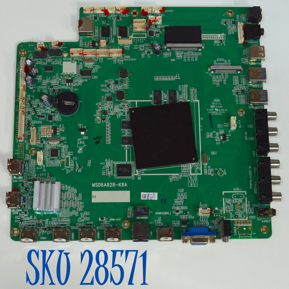 MAIN ORIGINAL PARA TV AVER 4K UHD ANDROID / NUMERO DE PARTE MSD6A828-K8A / 4704-M6A828-A2233G02 / 9011-11K825-A48T1231 / WDA18061018-00 / PANEL K750WD90 / DISPLAY LC750EQY (FJ)(A2) / MODELO  CP754I