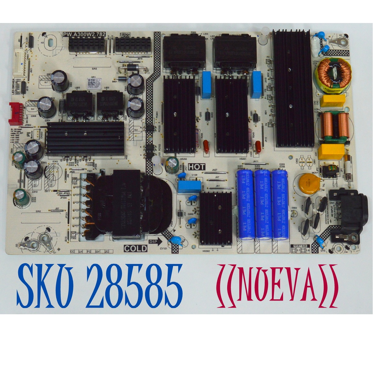 FUENTE DE PODER ORIGINAL NUEVA PARA TV PHILIPS / TCL / NUMERO DE PARTE 81-PBE152-C300007 / PW.A300W2.782 / P25030324
