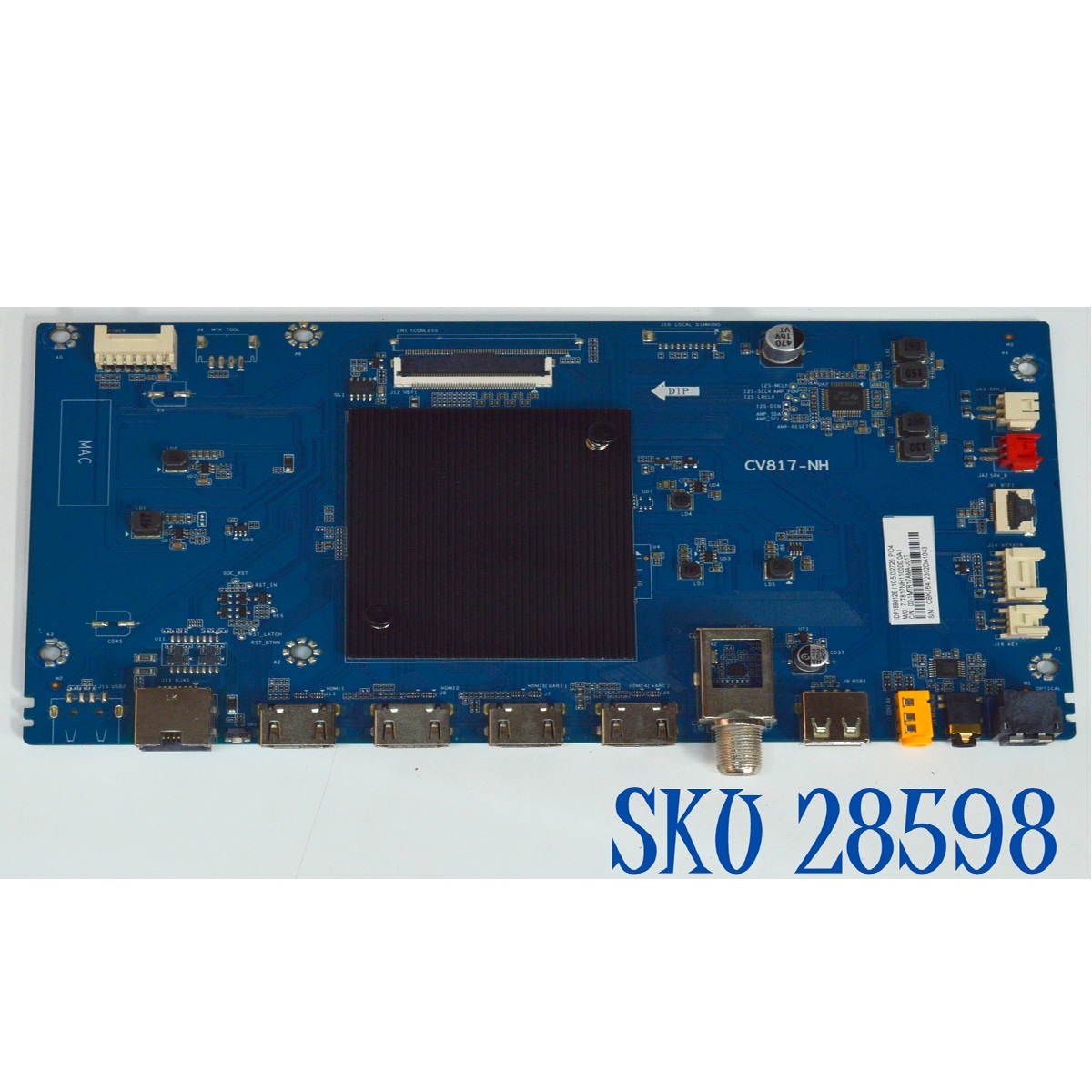 MAIN ORIGINAL PARA TV DAEWOO 4K UHD HDR ROKU TV / NUMERO DE PARTE 02-1MTR17AMA-J01T / CV817-NH / 7.T817NH11000.0A1 / IDF189812B / MODELO DAW70UR