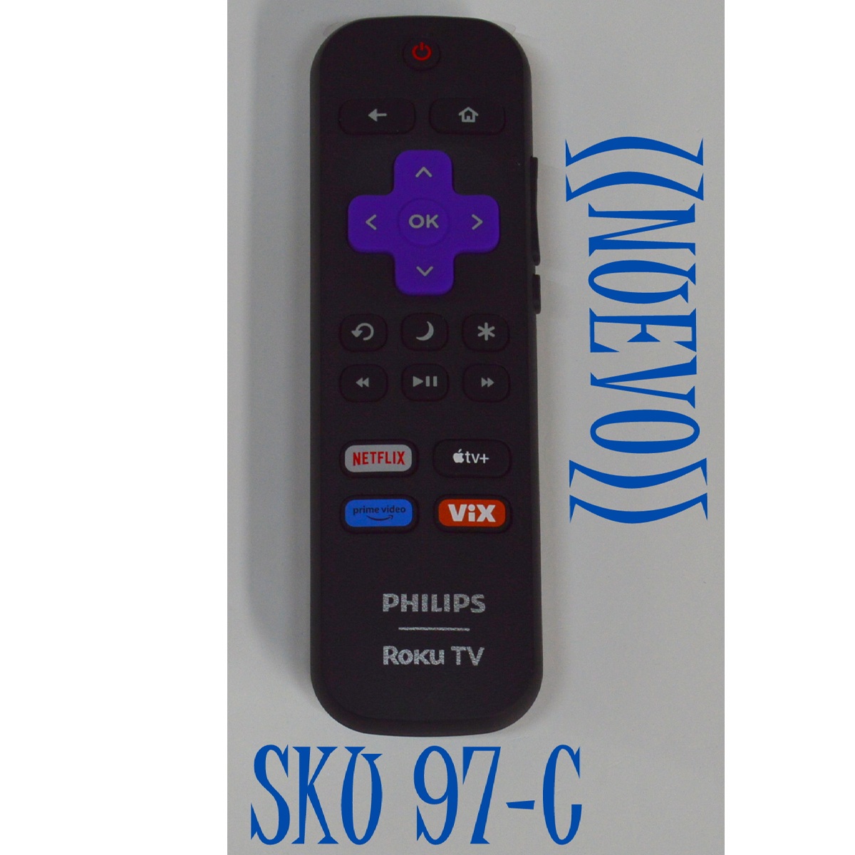 CONTROL  REMOTO ORIGINAL NUEVO PARA TV PHILIPS ROKU TV / NUMERO DE PARTE 3026000048 / RC-ALIR / RC18F-T9