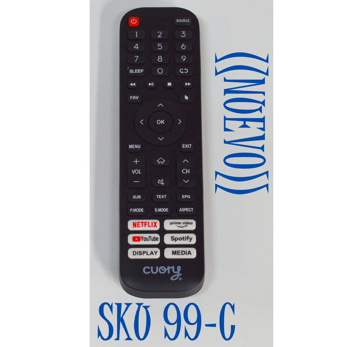CONTROL REMOTO ORIGINAL NUEVO PARA TV CUORY