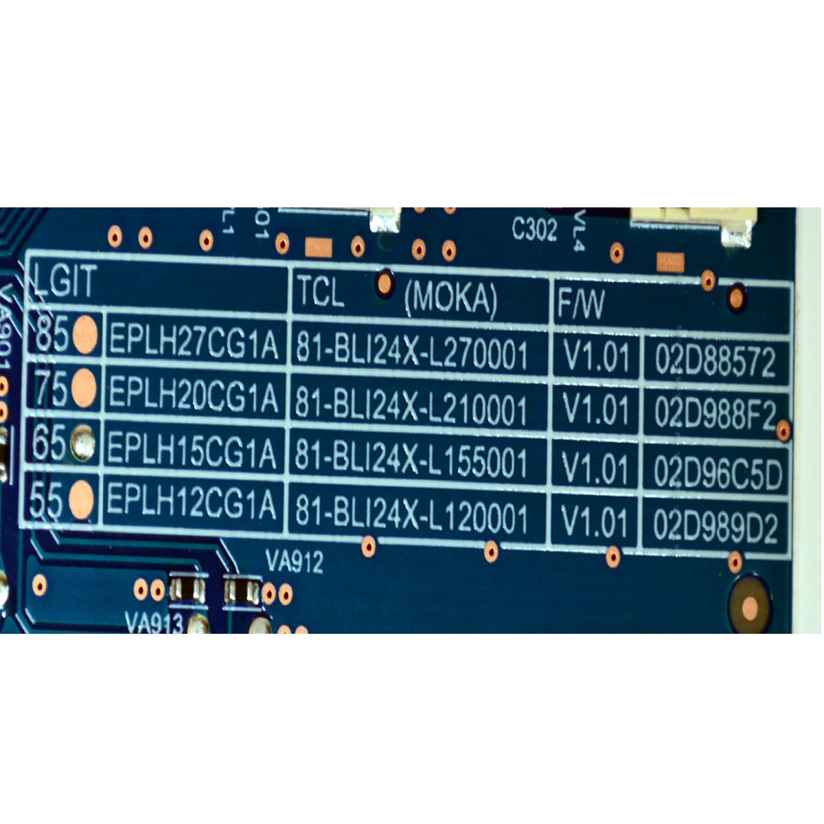 LED DRIVER ORIGINAL NUEVA PARA TV LG / NUMERO DE PARTE 81-BLI24X-L155001 / 3PCR03583B / EPHL15CG1A / 81-BLI24X-L155001 V1.01  / 02D96C5D / KB-6160C / CTI600 / MODELO 65QNED92A6A - Imagen 3