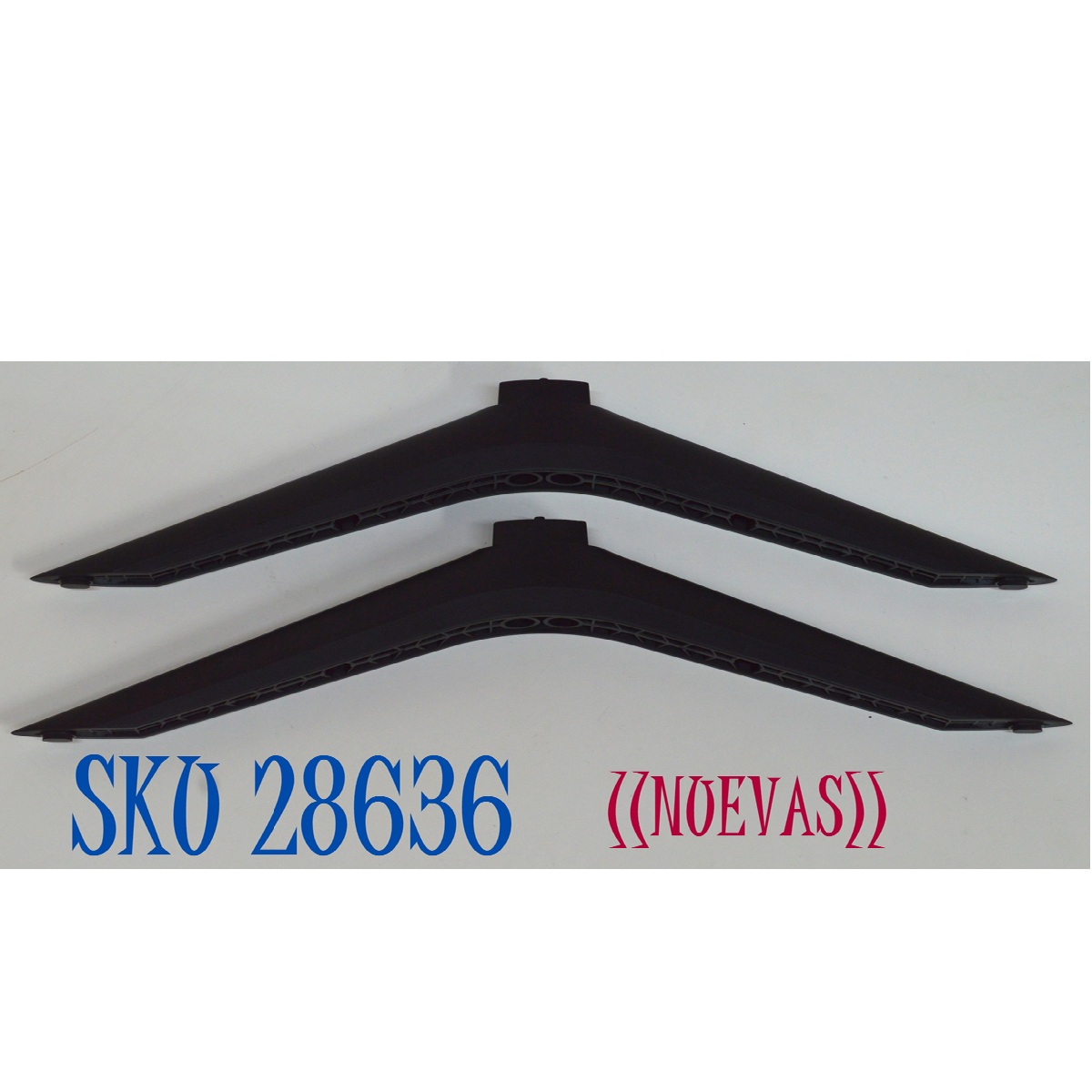 KIT DE BASES ORIGINAL NUEVAS PARA TV ONN 2 PIEZAS / NUMERO DE PARTE LD7580 / LD7580-SJ30-01 / MODELO 100044747 75" / 100044717 75"
