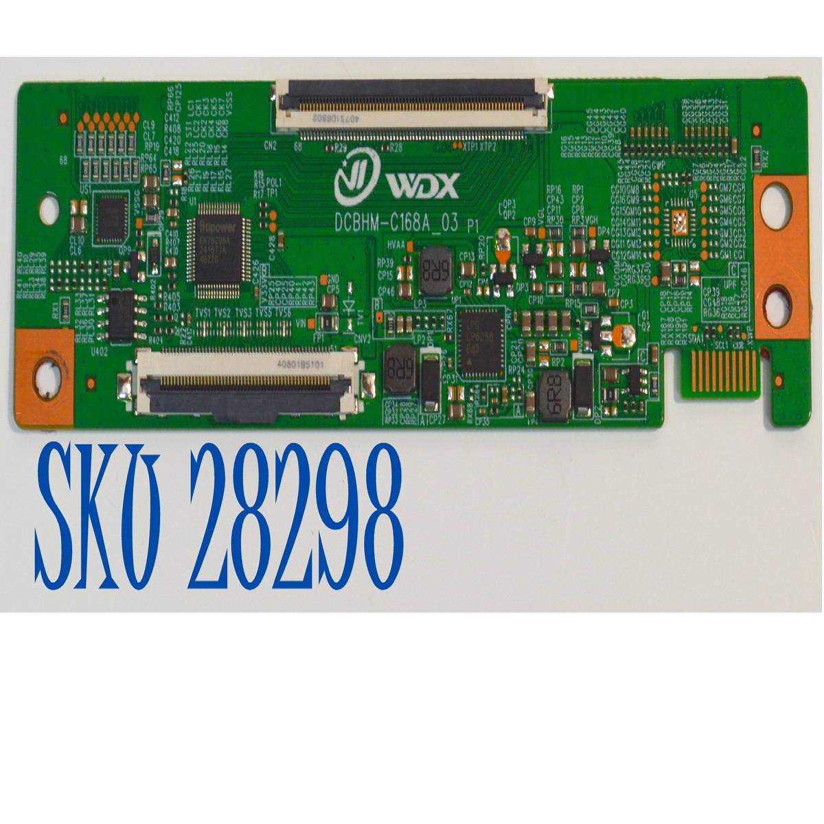 T-CON ORIGINAL PARA TV EVL / NUMERO DE PARTE PT400CT02-1 / 24080105000854 / DCBHM-C168A_03 / 1.2.10304001974 / PANEL PT400CT02-1 / DISPLAY PT400CT02-1 VER.1.0 / MODELO 40EVLSM