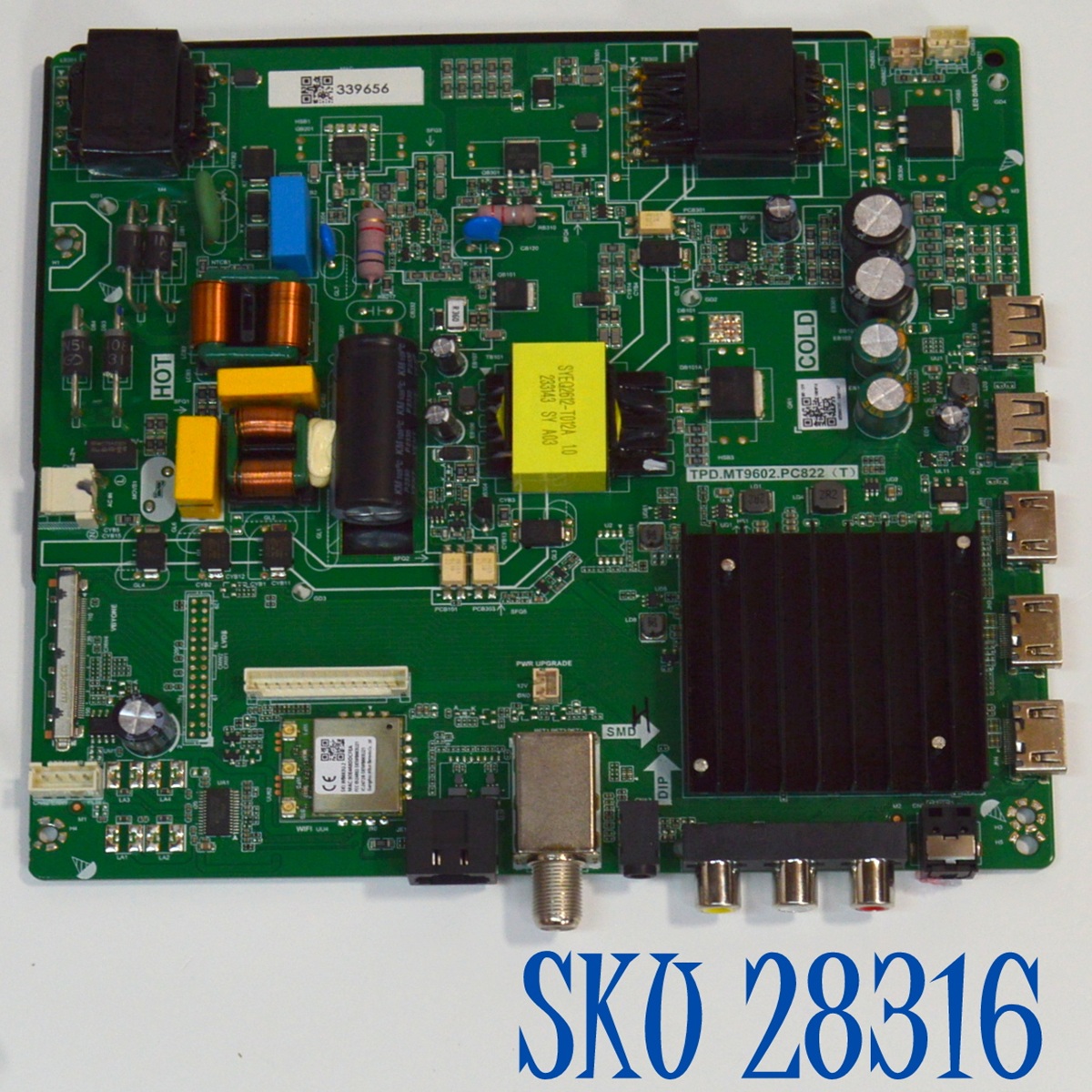 MAIN FUENTE COMBO ORIGINAL PARA TV EVL 4K UHD SMART TV / NUMERO DE PARTE TPD.MT9602.PC822 / 339656 / TPD.MT9602.PC822 (T) / C2306-024 / A23060707 / DISPLAY CV500U3-L01 / BN96-51685A / MODELO 50EVLS4