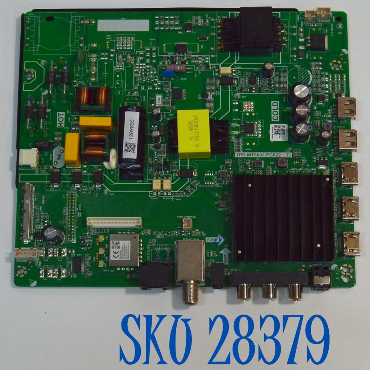 MAIN FUENTE COMBO ORIGINAL PARA TV EVL 4K UHD SMART TV / NUMERO DE PARTE TPD.MT9602.PC822 / 405599 / TPD.MT9602.PC822 (T) / 1289035 / SZCH2407-022 / A24070325 / PANEL PT430GT02-1 / DISPLAY PT430GT02-1 VER.1.0 / MODELO 43EVLS4