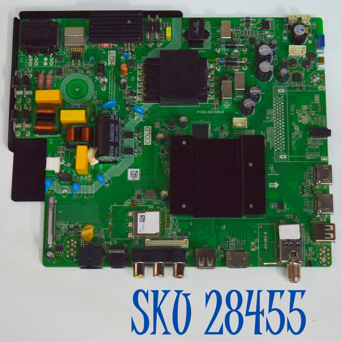 MAIN FUENTE COMBO ORIGINAL PARA TV EVL 4K UHD SMART TV / NUMERO DE PARTE 58EVLS4 / P150-2874V6.0 / TWBS-01-2109-0013 / RN41-874N45783FIEA2T / PANEL D58-A30 / PT580GT03-1 / DISPLAY PT580GT03-1 VER.1.0 / MODELO 58EVLS4