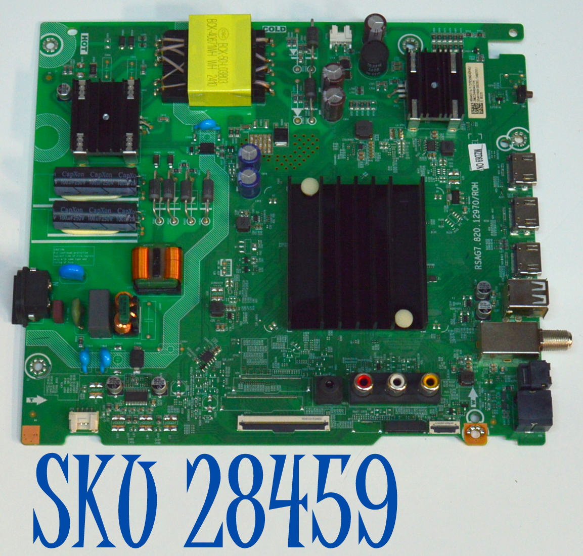 MAIN FUENTE COMBO ORIGINAL PARA TV HISENSE 4K UHD HDR VIDAA / NUMERO DE PARTE 406457 / RSAG7.820.12970/ROH / 348797 / 55A51HUA(0030) / N240945 / PANEL HD550H1U71-T0LF / DISPLAY HF550QUB-F20 / MODELO 55A7GV / 55A7GV 55A51HUA