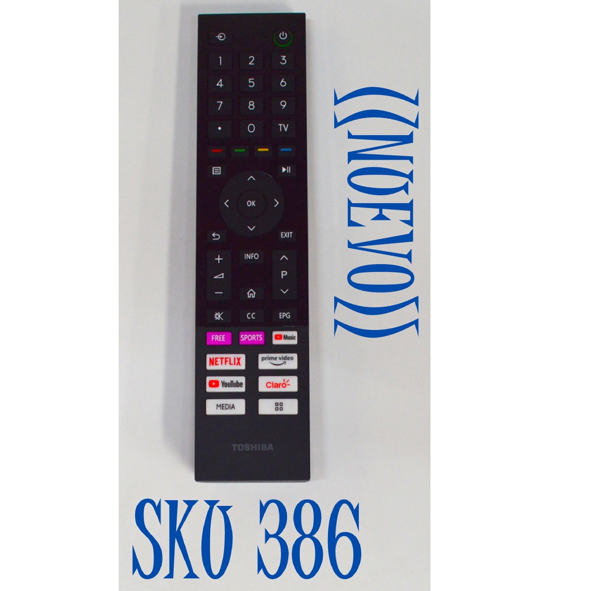 CONTROL REMOTO ORIGINAL PARA SMART TV TOSHIBA ((NUEVO)) / NUMERO DE PARTE CT-95030 / RSAG8.074.6076 / ZDA4220719