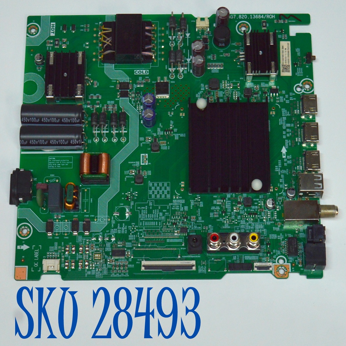 MAIN FUENTE COMBO ORIGINAL PARA TV HISENSE 4K UHD HDR VIDAA / NUMERO DE PARTE 423670 / RSAG7.820.13684/ROH / 43A51HUV(1000) / G245005 / PANEL HD425Y1U01-T0L2 / DISPLAY V430DJ1-Q01 REV.D2 / MODELO 43A6NV / 43A6NV 43A51HUV