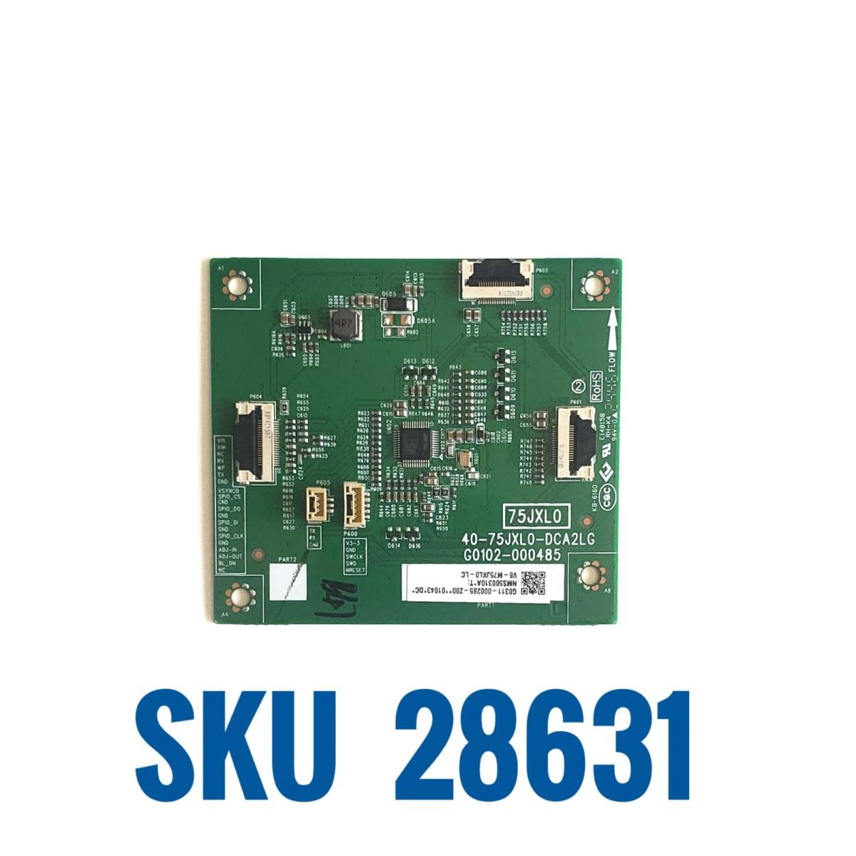 LED DRIVER PARA TV TCL / NUMERO DE PARTE G0311-000285 / 75JXLO / 40-75JXL0-DCA2LG / G0102-000485  / V8-M75JXL0-LC  DISPLAY ST6451D08-6 VER.2.3 / MARCA TCL  MODELO 65QM6K