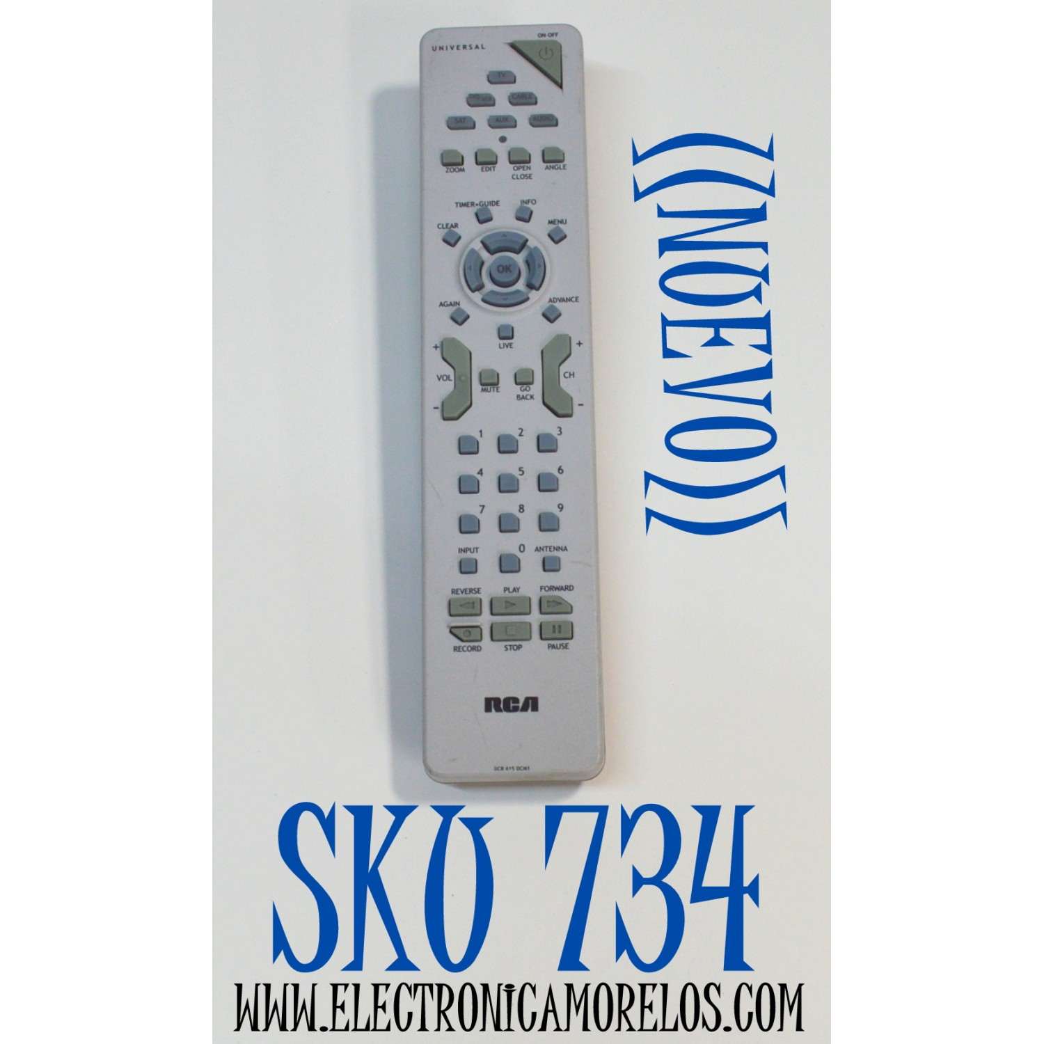 CONTROL REMOTO ORIGINAL NUEVO UNIVERSAL RCA / NUMERO DE PARTE RCR615DCM1 / RCR 615DCM1 / RCR 615 DCM1 / 21445140