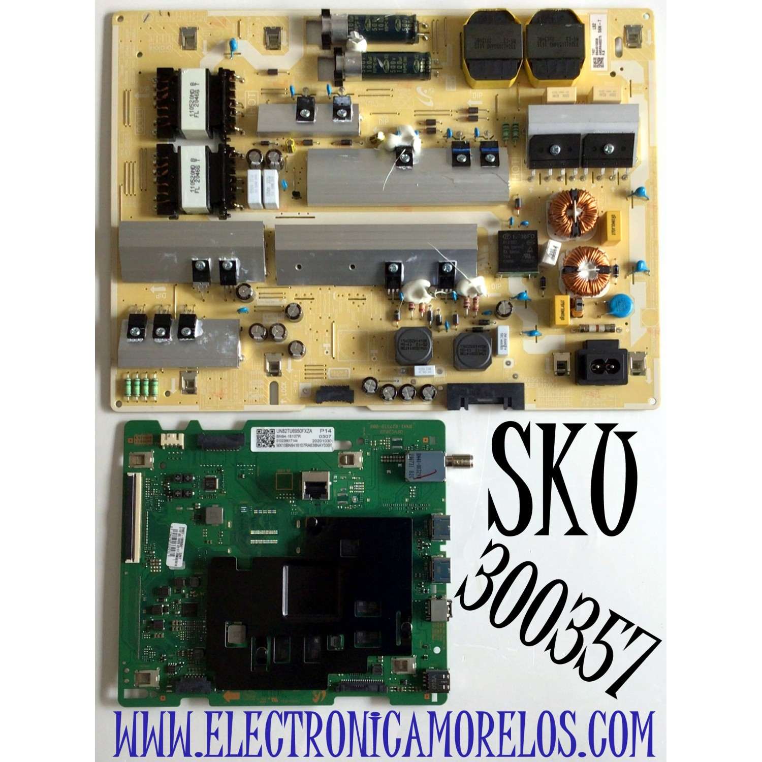 KIT DE TARJETAS PARA TV SAMSUNG 4K·UHD·HDR / MAIN BN94-16107R / BN41-02751B / BN97-18088A / BN9416107R / FUENTE BN4401065B / L75S6N_THS / BN44-01065B / PANEL CY-BT082HGLV3H / DISPLAY BN9650355A / BN96-50355A / MODELOS UN82TU700DFXZA FA01 / UN82TU7000FXZA
