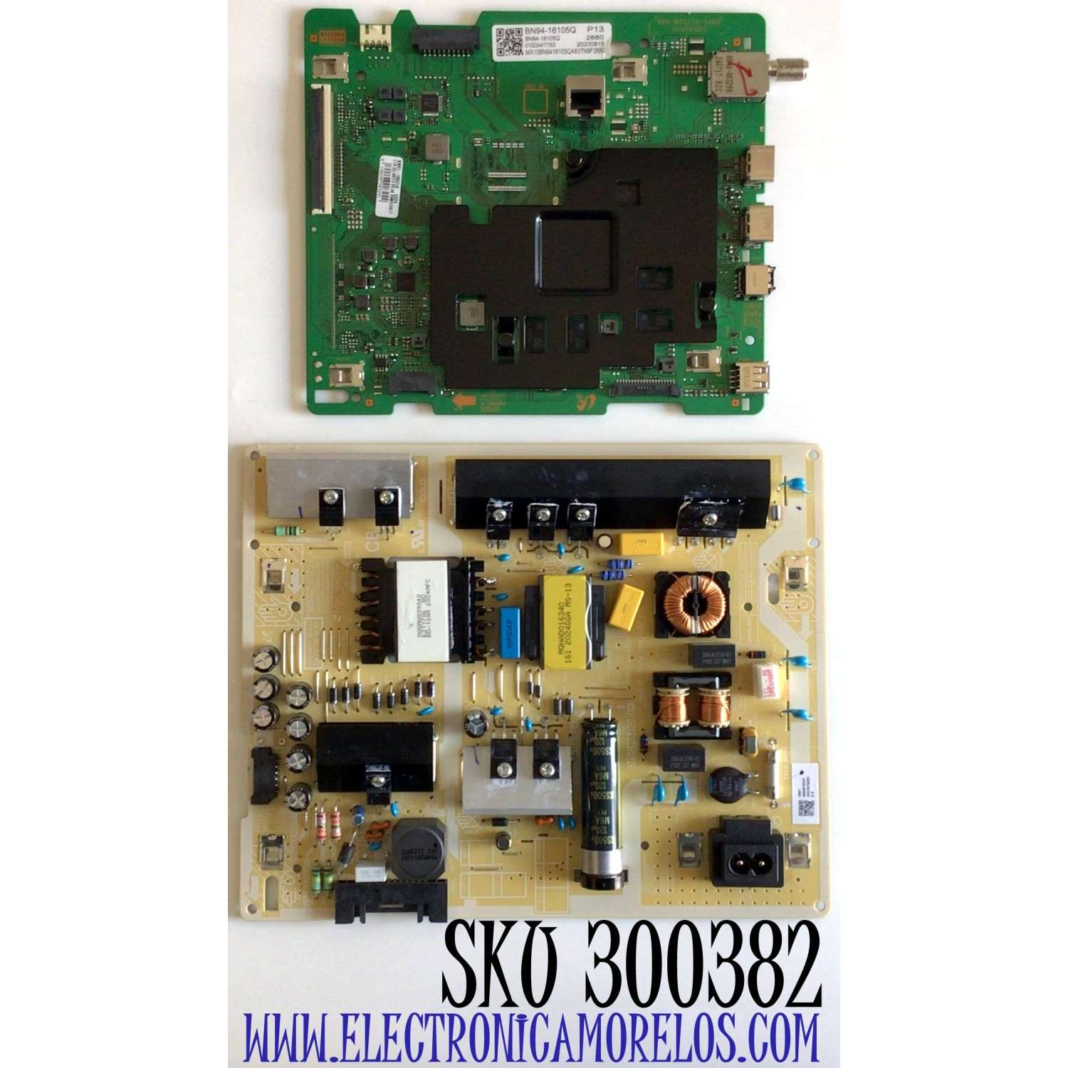 KIT DE TARJETAS PARA TV SAMSUNG CRYSTAL UHD 4K SMART TV / NUMERO DE PARTE MAIN BN94-16105Q / BN41-02751B / BN97-18031A / BN96-52702A / FUENTE BN44-01055A / BN4401055A / L65S6N_TDY / PANEL CY-BT065HGHV1H / MODELO UN65TU7000 / UN65TU7000FXZA CC02