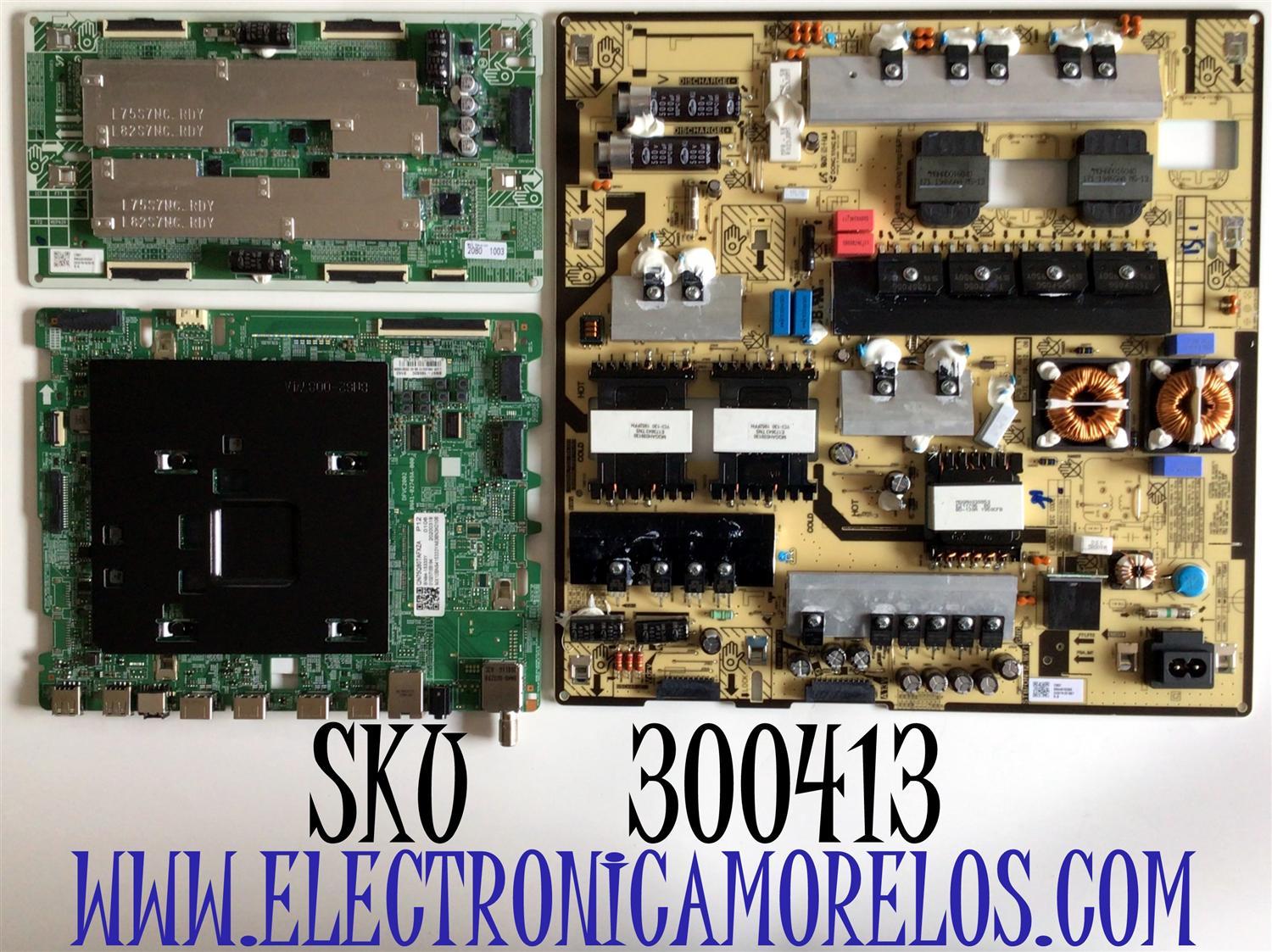 KIT DE TARJETAS PARA TV SAMSUNG QLED 4K UHD SMART TV / MAIN BN94-15333Y / BN41-02749A / BN97-16592C / DRIVER BN44-01040A / BN4401040A / L75S8NC_TDY / FUENTE BN44-01038A / BN4401038A / L75S8NA_TDY / PANEL CY-TT075FMLV4H / MODELO QN75Q / QN75Q80TAFXZA FC04