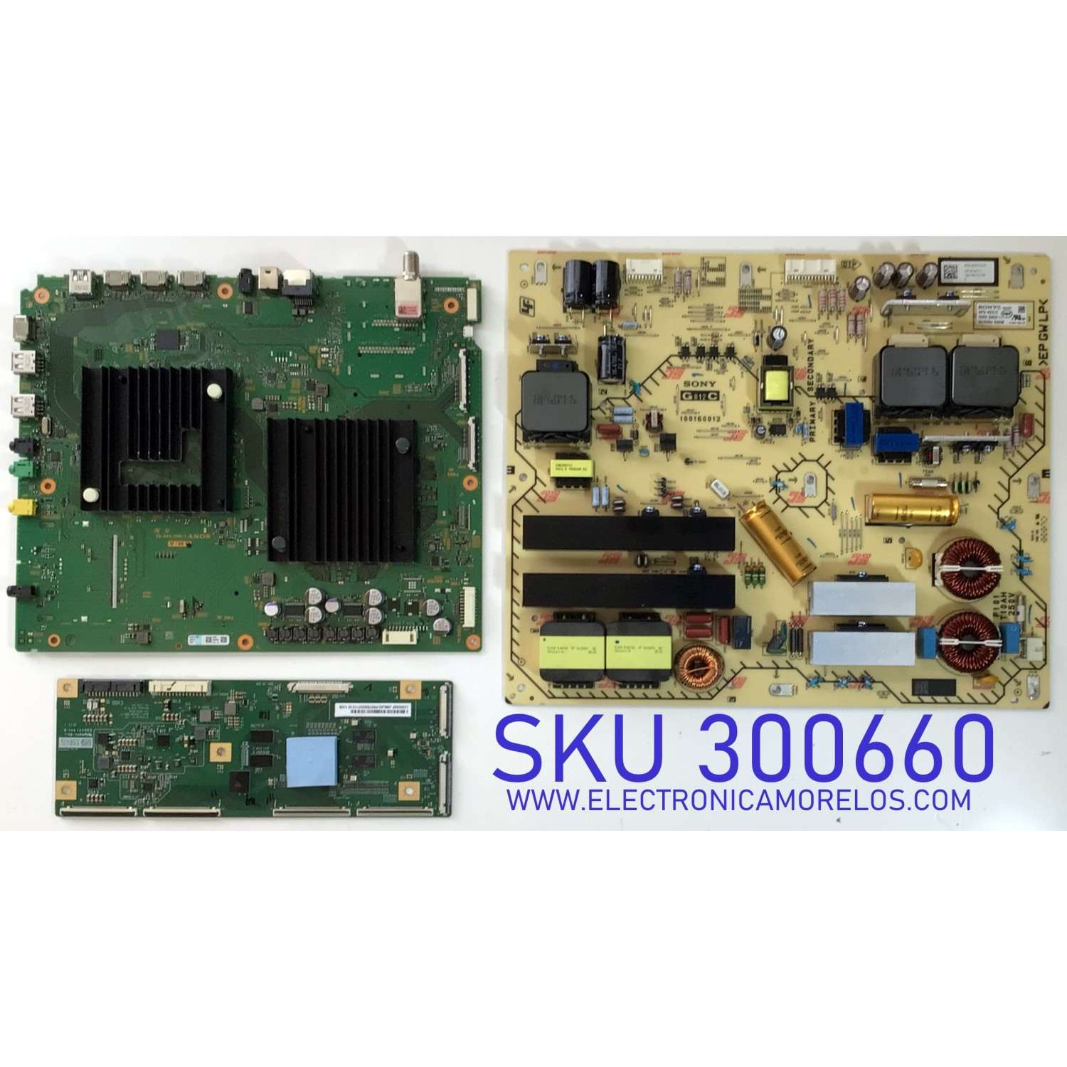 KIT DE TARJETAS PARA TV SONY BRAVIA OLED 4K·UHD·HDR ((ANDROID)) / MAIN A2229178A 842 / 1-983-249-52 / T-CON 6871L-1764A / LE650AQP-AMA2 / 6870C-0816A / FUENTE 147474411 / 100160012 / 1-474-744-11 / APS-422 / PANEL LE650AQP / MODELO XBR-65A8G / XBR65A8G