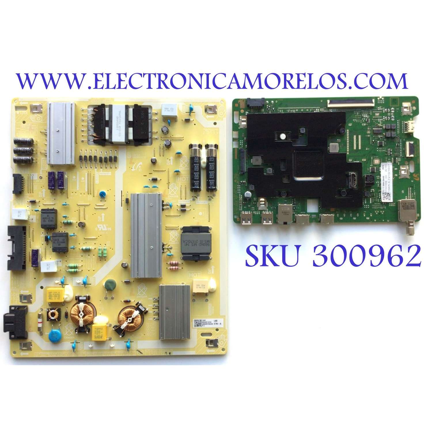KIT DE TARJETAS PARA TV SAMSUNG / MAIN BN94-16448D / BN41-02844A / BN9416448D / 16448D / FUENTE BN44-01101A / L60E7N_AHS / BN4401101A / 01101A / PANEL CY-QA060HGSV1H / MODELO QN60Q6DAAFXZA UA01