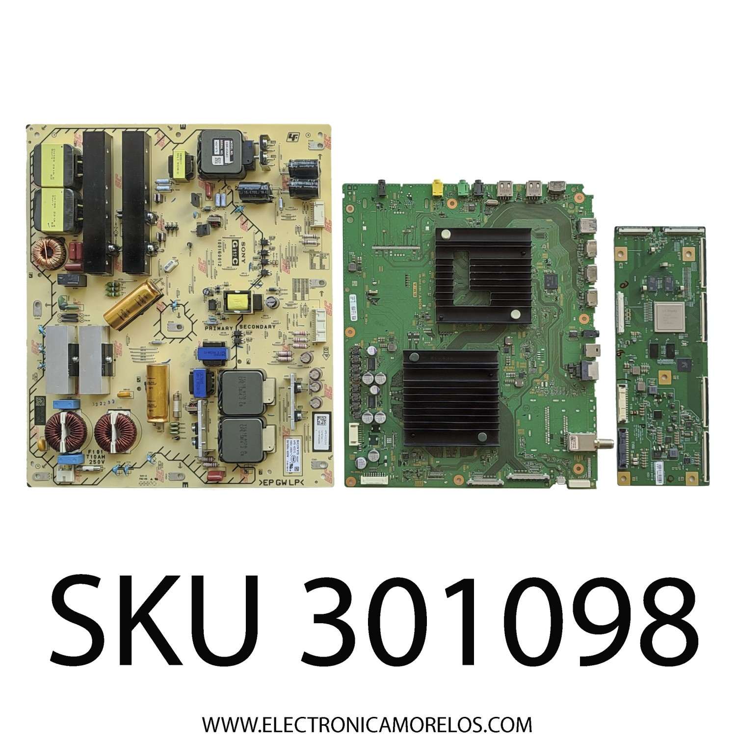 KIT DE TARJETAS PARA TV SONY / MAIN A2229178A / 1-983-249-52 / FUENTE 147474411 / 100160012 / T-CON 6871L-5969D / 6870C-0816A / PANEL LE650AQP(AM)(A2) / MODELO XBR-65A8G / XBR65A8G