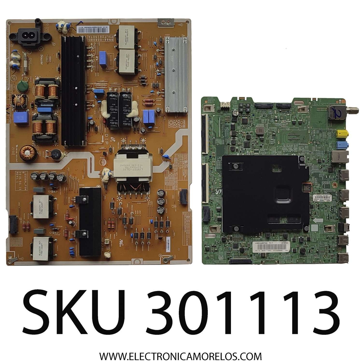KIT DE TARJETAS PARA TV SAMSUNG / MAIN BN94-11089Q / BN41-02528A / BN97-10983B / BN9411089Q / FUENTE BN4400808D / PSLF261S07A / BN44-00808D / PANEL CY-WK065HGLV1H / DISPLAY LSF650FN04-L08 / BN96-39042A / MODELO UN65KU649DFXZA FA02