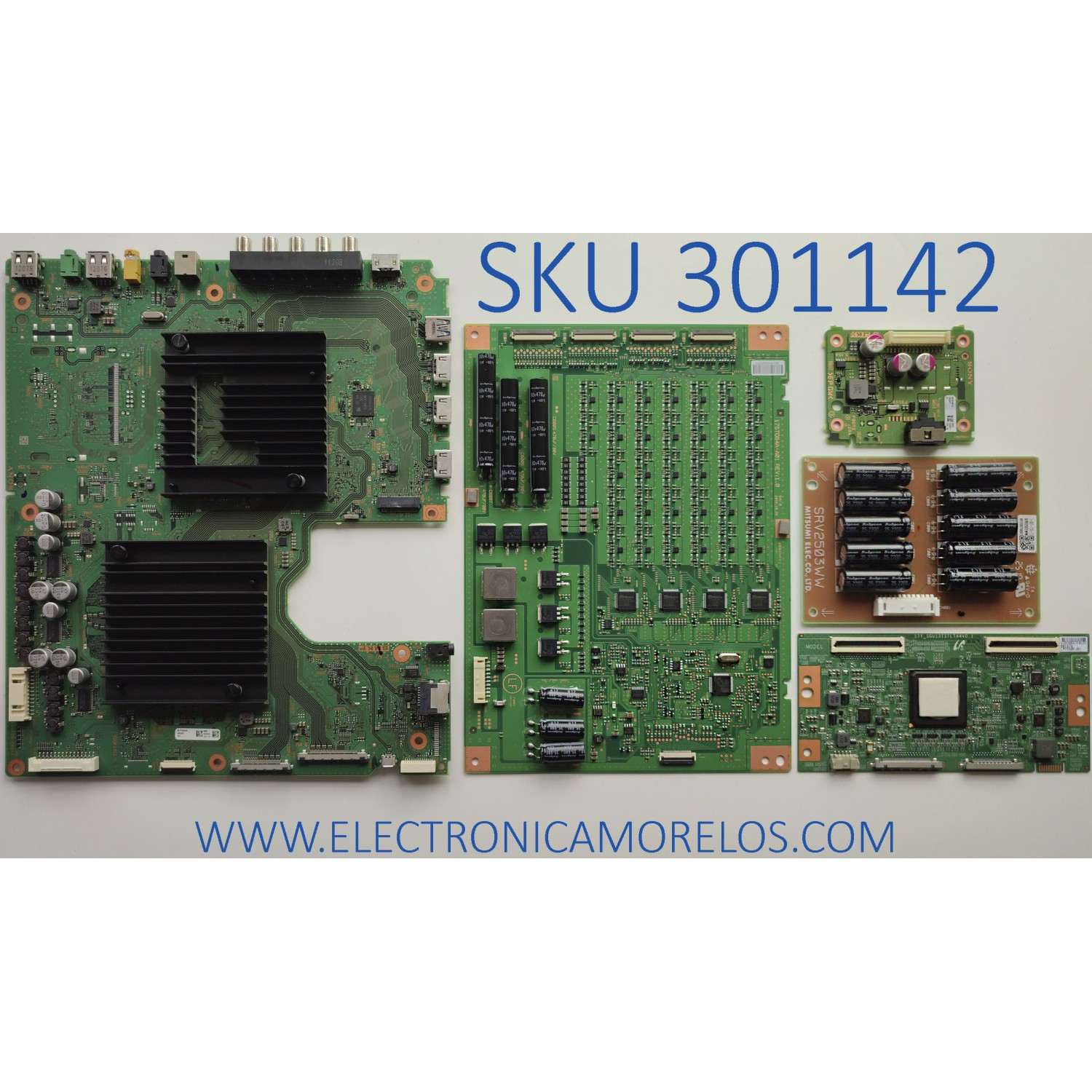 KIT DE TARJETAS SONY / MAIN A2170526A / 1-982-021-11 / JK20 A2167841A / 1-982-182-11 / T-CON LJ94-39396G / 17Y_SGU13TSTLTA4V0.1 / LED DRIVER 17ST064A-A01 REV:1.0 / 886190TH / TARJETA DE MONTAJE DE CONDENSADOR 1-897-110-11 / SRV2503WW / MODELO XBR-55X930E