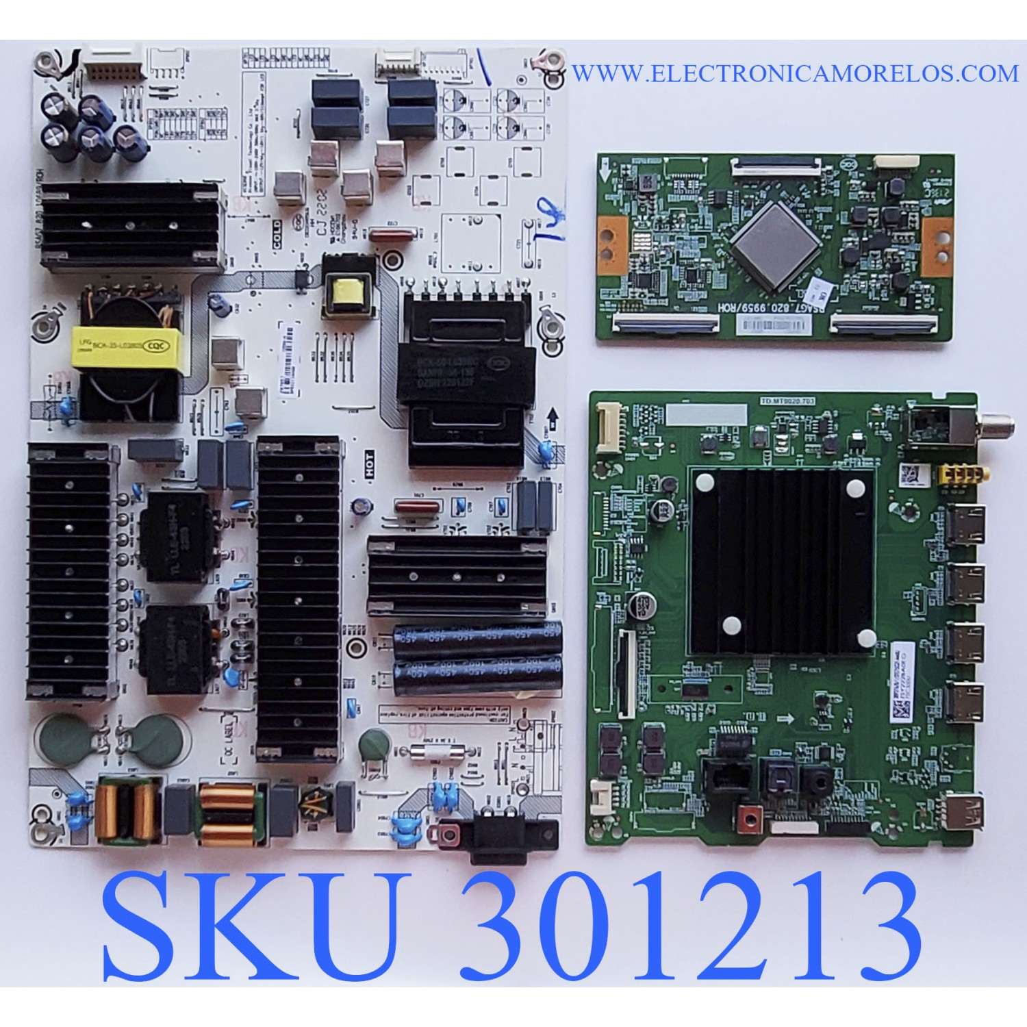 KIT DE TARJETAS PARA TV TOSHIBA 4K UHD / MAIN 289276 / TD.MT9020.703 / FUENTE 297857 / RSAG7.820.10689/ROH / T-CON 283051 / RSAG7.820.99559-ROH / 289127  / PANEL HD750Y1U71-TAL2K2\S0\GM\CKD3A\ROH / DISPLAY HV750QUB-F90 / MODELO 75C350KU