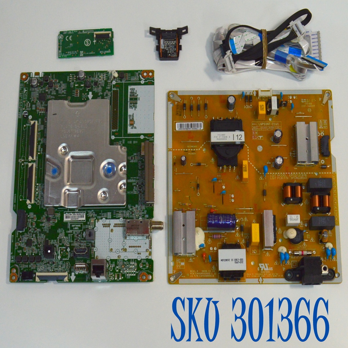 KIT DE TARJETAS ORIGINAL PARA TV LG / NUMERO DE PARTE MAIN EBU66514002 / EAX69462206 / 66514002 / FUENTE EAY65895512 / EAX69502002 / 65895512 / LGP50NT-21U1 / EPCD12CB1B / 3PCR02854B / PANEL NC500TQG-AAKP1 / MODELO 50NANO75SPA / 50NANO75SPA.BWMYLJM