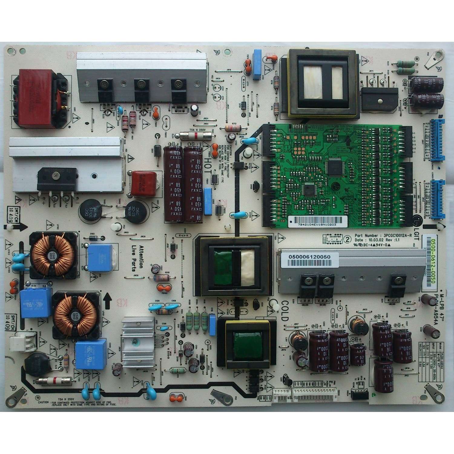FUENTE DE PODER / VIZIO 0500-0612-0050 / 3PCGC10012A-R / 050006120050 / PLDH-A954A / 0500-0612-0050R / PANEL LC470EUH (SC)(R1) / MODELOS M470NV / M470NV LAQKGTAL