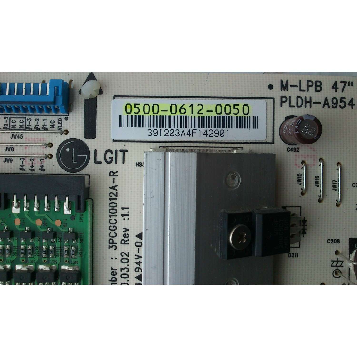 FUENTE DE PODER / VIZIO 0500-0612-0050 / 3PCGC10012A-R / 050006120050 / PLDH-A954A / 0500-0612-0050R / PANEL LC470EUH (SC)(R1) / MODELOS M470NV / M470NV LAQKGTAL - Imagen 2
