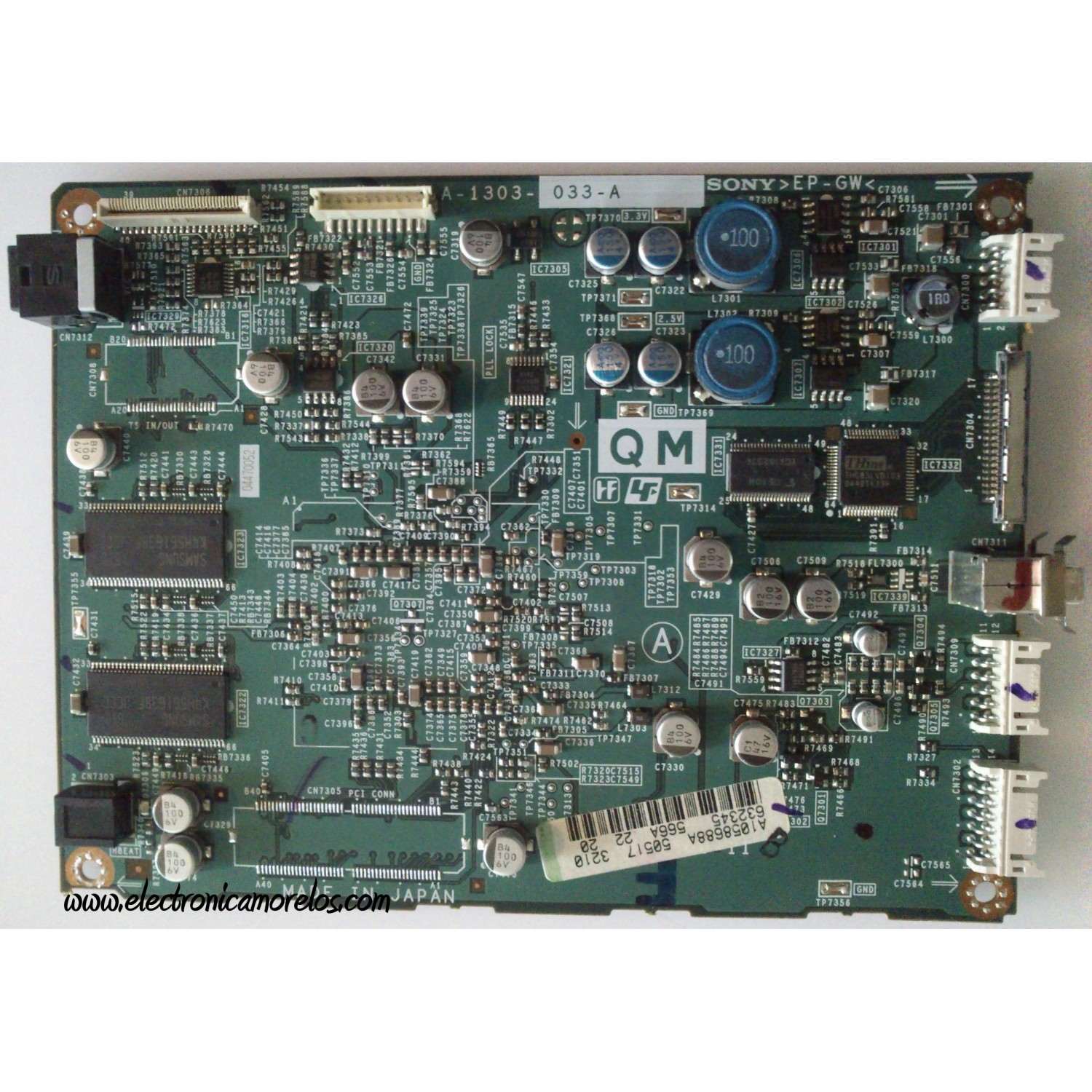 TARJETA DIGITAL / SONY A-1058-688-A / A1058688A / 1-862-506-24 / A-1303-033-A / MODELO KDF-55WF655	
