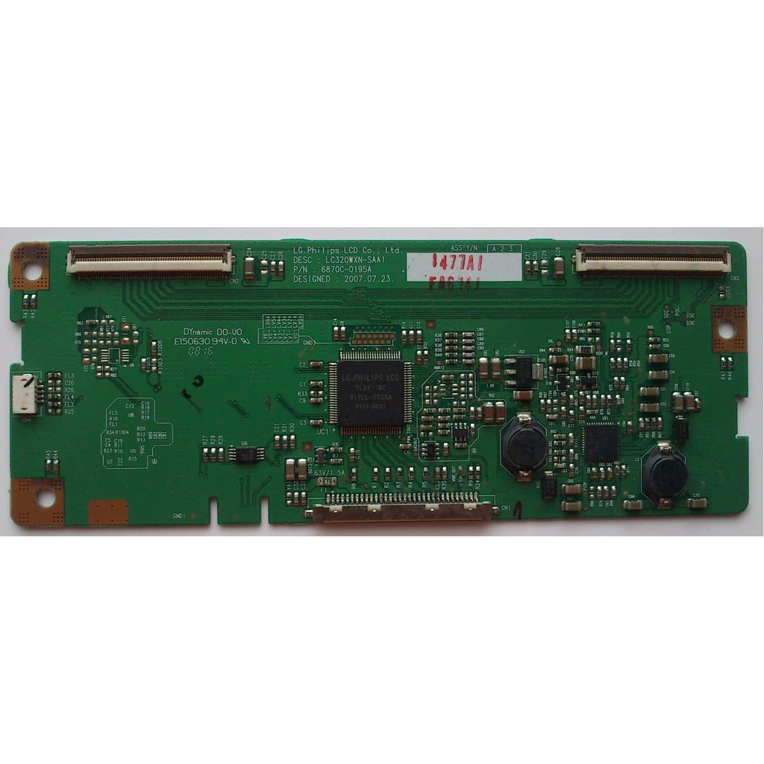 T-CON / VIZIO 6871L-1477A / 6870C-0195A / LC320WXN-SAA1 / 1477A / MODELO VU32LHDTV10A	