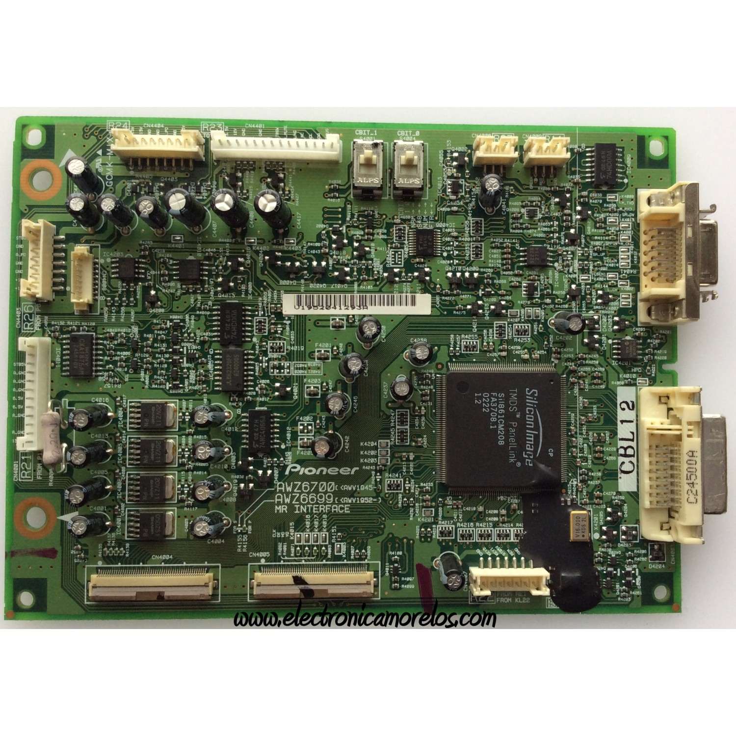 TARJETA CONTROLADORA ASSY / PIONEER AWZ6699 / AWV1952 / MODELO PDP-433PU	