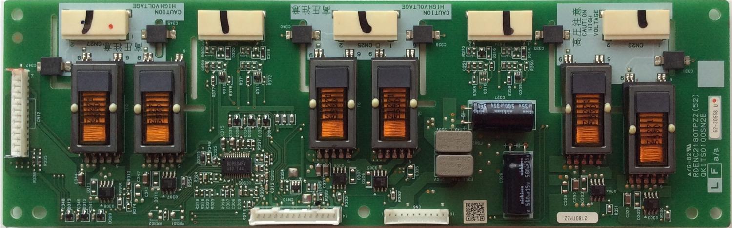BACKLIGHT INVERSOR / SAMSUNG RDENC2180TPZZ(52) / QKITS0100SN2B / RDENC2180TPZZ / MODELO LNR377DX/XAA	