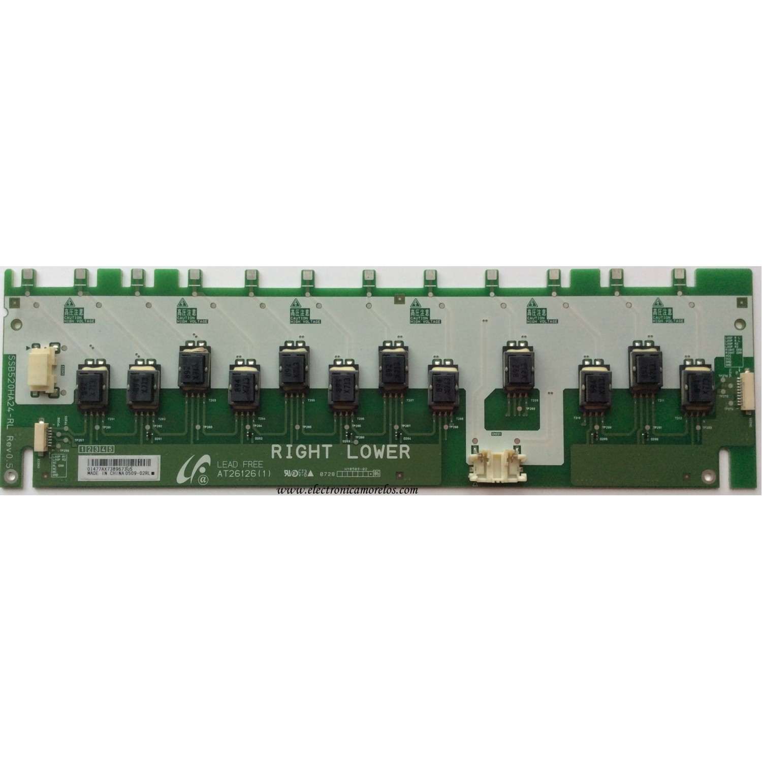 BACKLIGHT INVERSOR / SONY 1-789-842-11 / SSB520HA24-RL / 01477A / MODELOS KDL-52W3000 / KDL-52WL130 / KDL-52WL135 / KDL-52XBR4 / KDL-52XBR5	