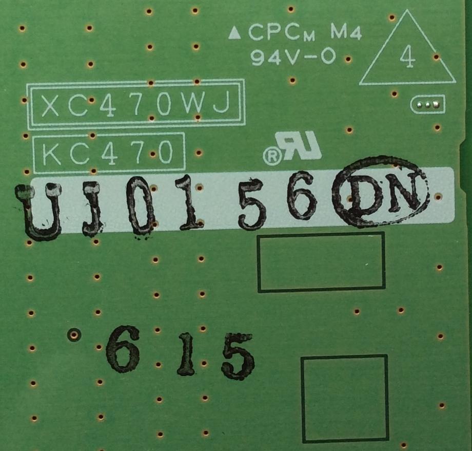 TARJETA DE VIDEO / SHARP DUNTKC470VJ01 / DUNTKC470UJ01 / KC470 / UJ01 / XC470WJ / MODELO	 - Imagen 2