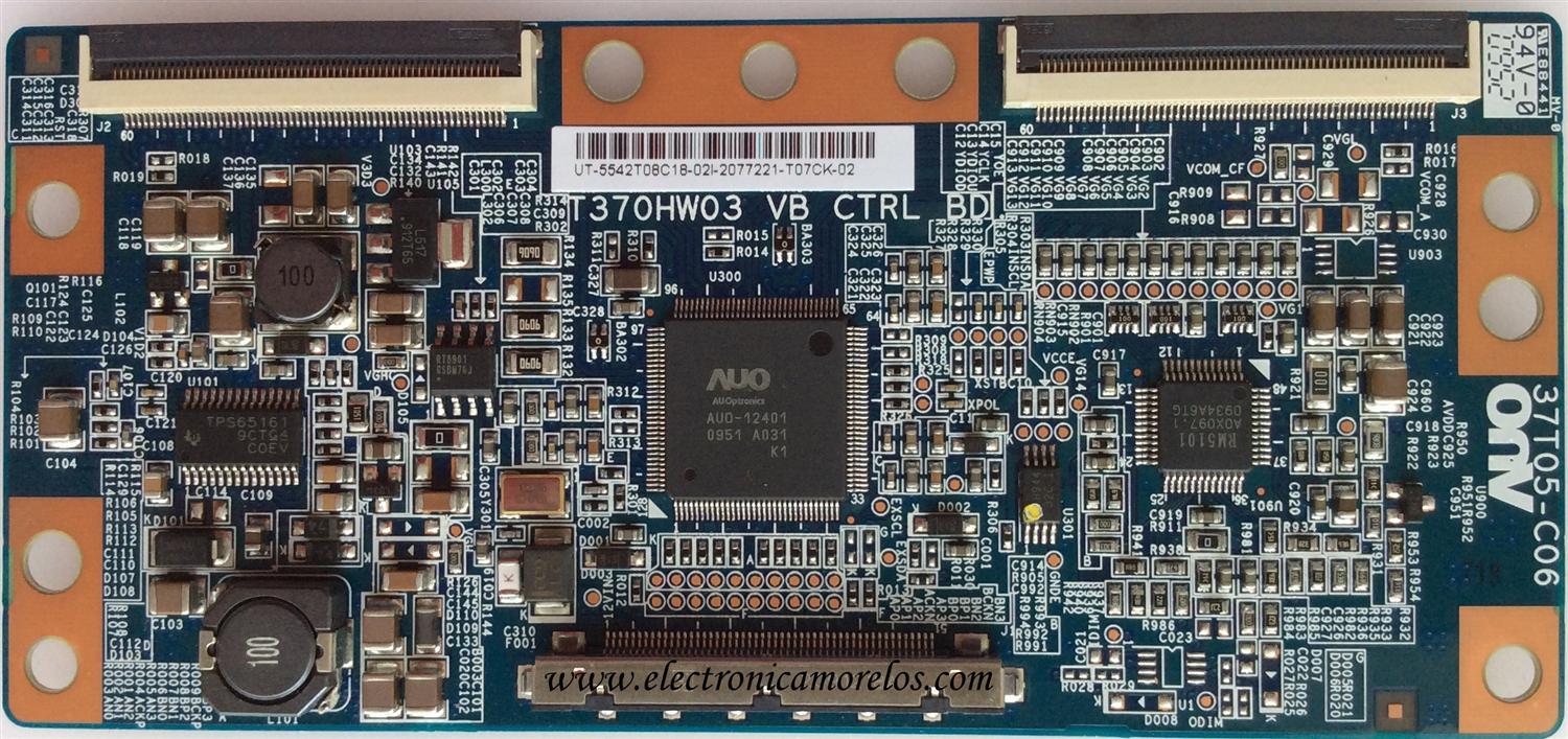 T-CON / LG 55.42T08.C18 / 5542T08C18 / T370HW03 VB / 37T05-C06 / MODELO 42LD420-UA.AWMDLFR	 - Imagen 1