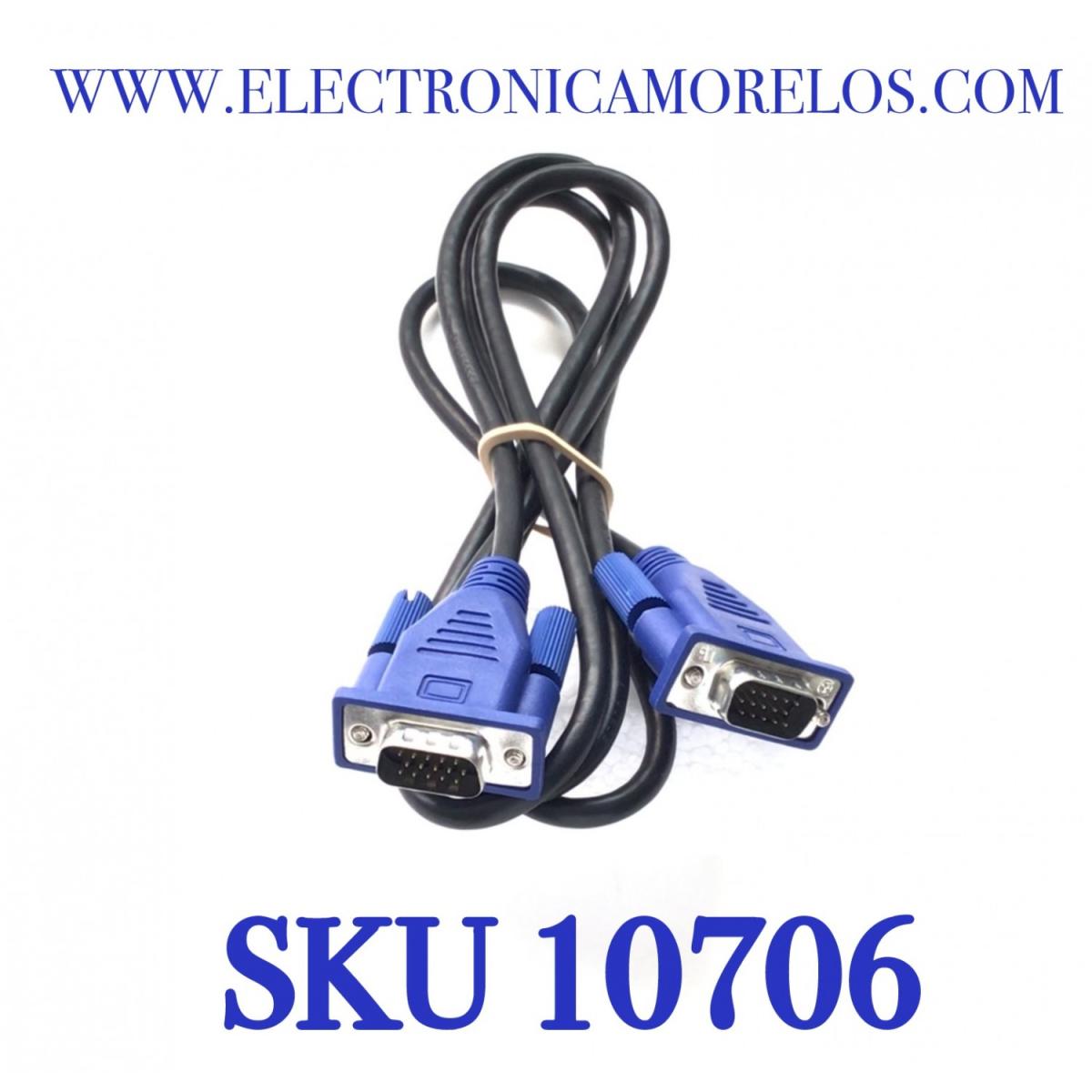 CABLE DE VIDEO VGA MACHO A MACHO ORIGINAL LG. “NUEVO“/ 15 PINES / 30V / 150M / NUMERO DE PARTE EAD64247201 / 110-41818 D-Sub Connector(M) D-Sub Connector(M) 1.5M 15P Black Ul20276  COMPATIBLE  CON DIFERENTES DISPOSITIVOS  