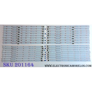 KIT DE LED´S PARA TV (32 PIEZAS) PANASONIC PAV6531R1 PCB.X8 20131209 / PAV6531L1 / PAV6531L2 / PAV6531R2 / 80.P2LR1A4DH7FD0 / 80.P2LR2A4DH7FD0 / 80.P2LL1A4DH7FD0 / 80.P2LL2A4DH7FD0 / PANEL PAV6531 / MODELO TC-65AX900U