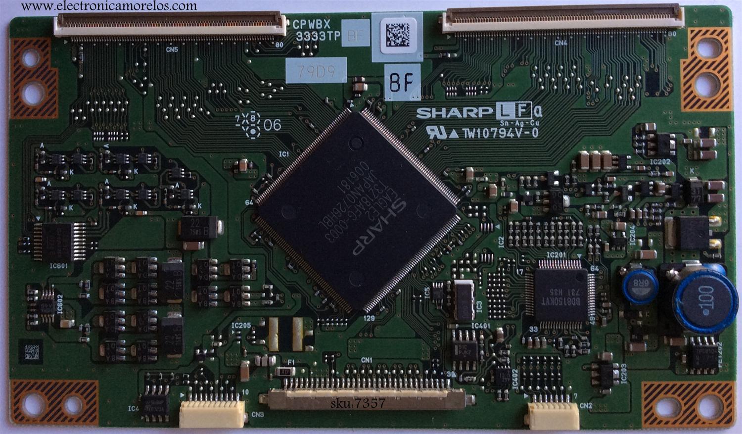 T-CON / SHARP CPWBX3333TPBF / CPWBX / 3333TP / MODELO LC-26AD22U	
