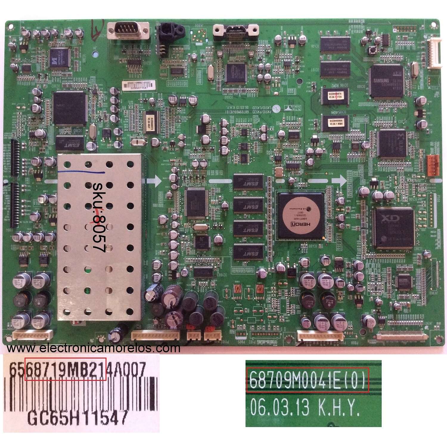 MAIN / LG 39119M0081A / 68719MB214A / 68709M041E(0) / MODELO 37LC2D-UD ALUSLL	
